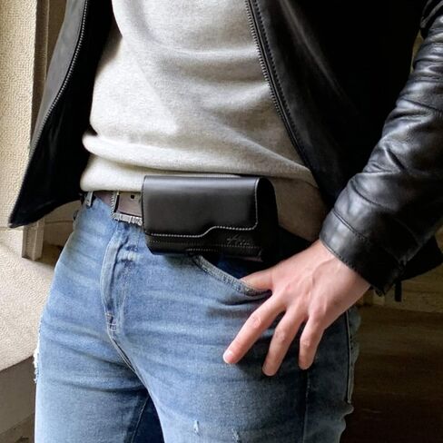 لهاتف Samsung Galaxy Note 20، S24 Ultra، S23 Ultra، S22 Ultra، S21 PLUS، S21 FE، S20+، A15 جراب هاتف خلوي من الجلد AGOZ مزود بحلقات مشبك حزام (ليناسب مع OTTERBOX Defender، ركاب، غطاء هجين) in Kuwait