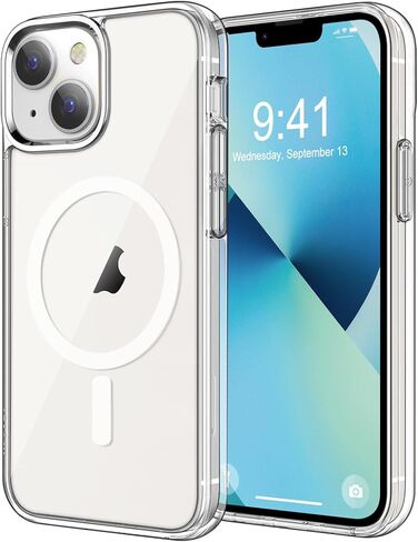 حافظة Thomo المغناطيسية القوية لهاتف iPhone 13 وحافظة iPhone 14 [متوافقة مع Magsafe] [مقاومة للسقوط بطول 10أقدام] ظهر مطفأ اللمعة، حافظة هاتف بمفاتيح من الألومنيوم لهاتف iPhone 13/14، أسود in Kuwait