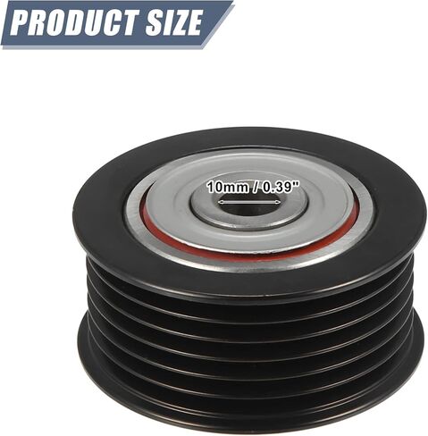 X AUTOHAUX 1660438020 ملحقات السيارة محرك الحزام بكرة المهمل سير السربنتينة بكرة مخددة لكزس GS460 GS F IS250 IS350 IS F LC500 in Saudi Arabia