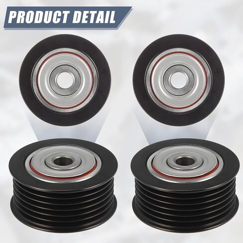 X AUTOHAUX 1660438020 ملحقات السيارة محرك الحزام بكرة المهمل سير السربنتينة بكرة مخددة لكزس GS460 GS F IS250 IS350 IS F LC500 in Saudi Arabia