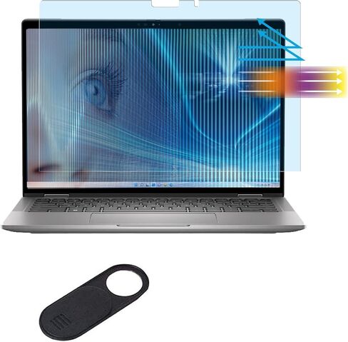 واقي شاشة MUBUY-GOL لعام 2023 الجديد dell Latitude 14 7440 14 بوصة كمبيوتر محمول/dell Latitude 14 7440 2 في 1 كمبيوتر محمول مضاد للضوء الأزرق ومضاد للوهج يقلل من إجهاد العينين in Saudi Arabia