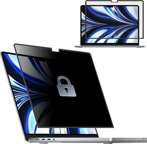 ZOEGAA MacBook Pro 16 واقي شاشة للخصوصية، شاشة خصوصية قابلة للإزالة لجهاز MacBook Pro 16 بوصة 2021-2023 (A2485/A2780، M1/M2) - سهل التشغيل/خالي من الفقاعات، مضاد للضوء الأزرق ومضاد للوهج in Kuwait