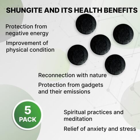 5 ملصقات Shungite أصلية لحافظة الهاتف والكمبيوتر المحمول والكمبيوتر اللوحي in Kuwait