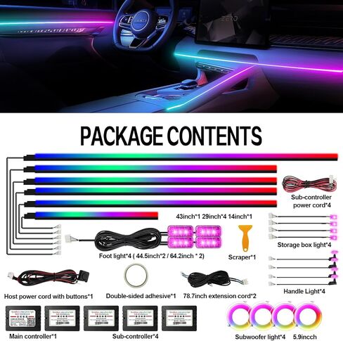 أضواء الصخور LED RGB، مجموعة نيون Underglow للسيارة مع التطبيق/جهاز التحكم عن بعد ووضع الموسيقى المنشط بالصوت، 4 كبسولات مقاومة للماء أضواء الصخور الخفيفة للسيارة للشاحنات ATV SUV RZR UTV قارب دراجة نارية (أزرق) in Saudi Arabia
