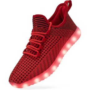 Light Up Shoes for Women Men, USB Charging LED Shoes Adult Halloween Mesh Upper Glowing Luminous Trainers Dancing Flashing Sneakers in Kuwait