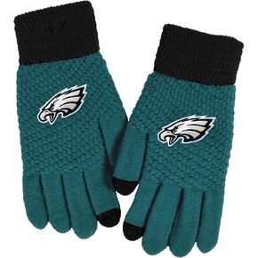 Littlearth NFL Waffle Knit Glove – Embroidered Team Logo, Touchscreen Compatible, One Size Fits Most – Officially Licensed in Saudi Arabia