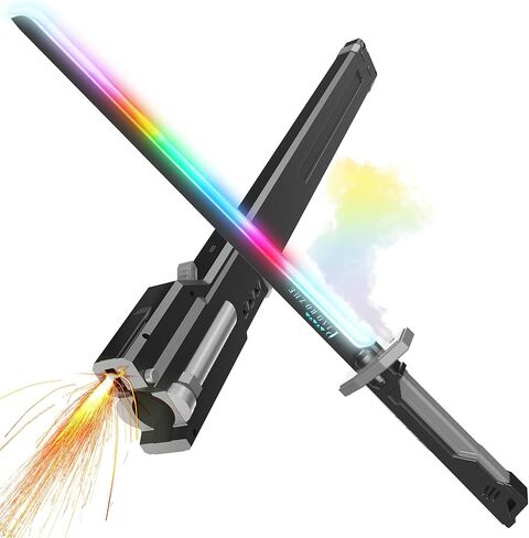 Sparking Sword - 31.5" LED Blade with Realistic Hit Sound & Fog Mist Effect | USB-C Rechargeable for Cosplay, Rave in Saudi Arabia