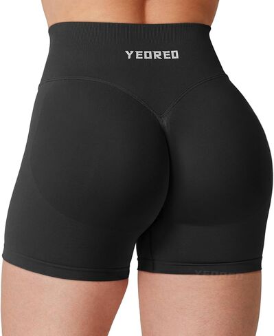 YEOREO Hidden Scrunch Workout Shorts Vision Women Seamless Gym Shorts High Waist Yoga Shorts in Saudi Arabia