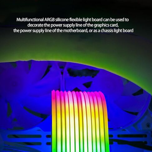 شريط PC ARGB، كابل PC ذو 24 دبوسًا مع محول موصل ملون ومغلف، كابل ATX RGB 24p/3x8-Pin، مكونات داخلية فائقة السطوع وملحقات اللوحة الأم in Kuwait