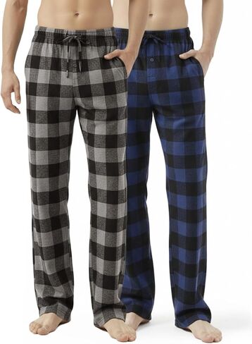 Zylioo Men’s Tall Lounge Pajama Bottoms for 6ft+ Guys Soft Sleep Pants with Pockets for Home Relaxing in Saudi Arabia