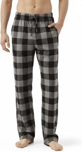 Zylioo Men’s Tall Lounge Pajama Bottoms for 6ft+ Guys Soft Sleep Pants with Pockets for Home Relaxing in Saudi Arabia