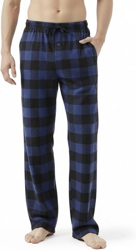 Zylioo Men’s Tall Lounge Pajama Bottoms for 6ft+ Guys Soft Sleep Pants with Pockets for Home Relaxing in Saudi Arabia