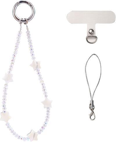 BEEFLYING Beaded Phone Wrist Strap, Cellphone Lanyard Chain, Sparkling Wristlet Bracelet for Women in Saudi Arabia