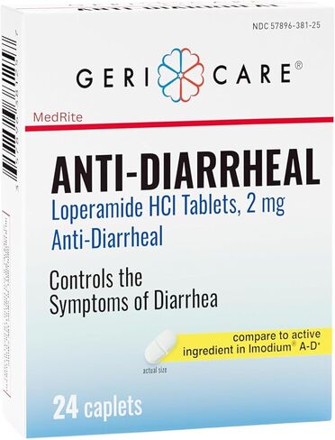 Loperamide 2mg Anti Diarrhea Pills – Generic Over-The-Counter Diarrhea Medication for Adults – Comparable to Loperamide 2mg 200 Caplets in Bottle – Value Pack: 24 Tablets per Box × 24 Boxes in Saudi Arabia