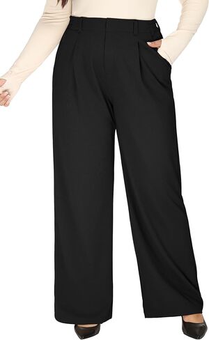 Heathyoga 1X-4X Plus Size Stretchy Work Pants Women Pull on Womens Dress Pants Business Casual Outfits Slacks for Women in Saudi Arabia