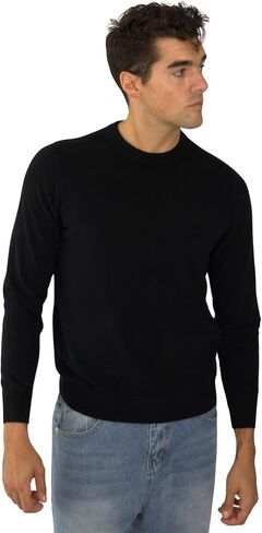 Men’s Daily Cashmere Sweater – 100% Pure Cashmere Crew Neck Pullover, Soft Lightweight Knit in Saudi Arabia