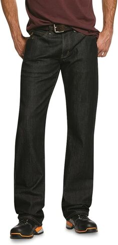 ARIAT Men's Rebar M4 Relaxed Durastretch Basic Flannel-lined Boot Cut Jean in Saudi Arabia