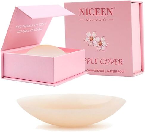 Reusable Silicone Nipple Covers for Women | Non-Adhesive Grippy Pasties | Waterproof with Travel Box for A-C Cups in Saudi Arabia