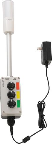 ANDONT 3 Stack Super Bright LED Andon Tower Lights, ON-Off-Flash, 6 ft Industrial Adapter, Plug Play Ready in Kuwait