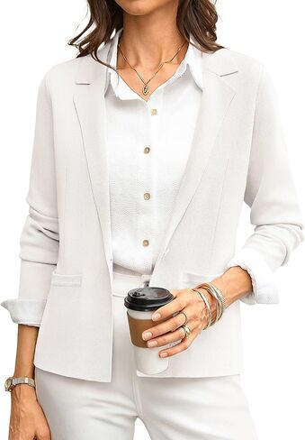 GRACE KARIN Women Sweater Blazer Business Casual 2026 Knit Suit Jackets Long Sleeve Lightweight Cardigan Work Office in Saudi Arabia