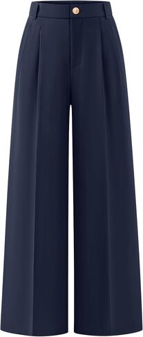 ZESICA Women's Wide Leg Dress Pants 2026 High Waisted Business Casual Palazzo Pants Work Office Slacks Trousers in Saudi Arabia