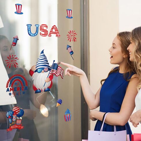 36 Sheets Window Clings Set Festive Window Stickers for Valentines St Patricks Easter 4th of July Window Decor Large Heart Tree Shamrock Egg Stars for Glass Windows Home in Saudi Arabia