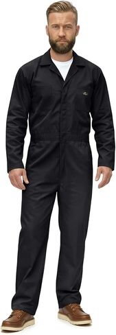 Natural Uniforms Mens Long Sleeve Zip Up Twill Coverall, Stain and Wrinkle Resistant in Saudi Arabia