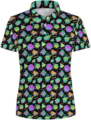 Womens Golf Shirt Performance Moisture Wicking Polo Shirt Short Sleeve Collared Tennis Shirt in Saudi Arabia