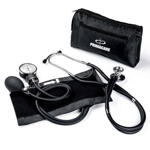 Primacare DS-9181-BL مقياس ضغط الدم اللاسائلي الاحترافي وسماعة الطبيب سبراغ رابابورت، مجموعة ضغط الدم اليدوية مع الكفة وحقيبة الحمل، أزرق in Saudi Arabia