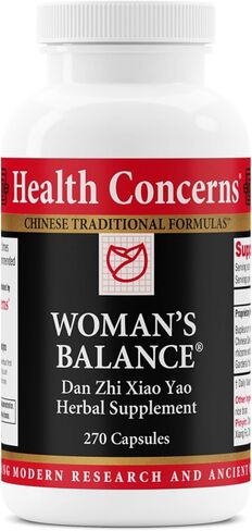 Health Concerns Woman's Balance – Herbal PMS Support Supplement for Women – Menstrual Cycle & Menopause Relief – Chinese Herbal Formula – Mood Support & Hormonal Balance – 90 Capsules in Saudi Arabia