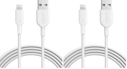 Anker Lightning Cable(3-Pack), Powerline II [3ft MFi Certified] Charger Cable/Sync Lightning Cord Compatible with iPhone SE 11 11 Pro 11 Pro Max Xs MAX XR X 8 7 6S 6 5, iPad and More in Kuwait