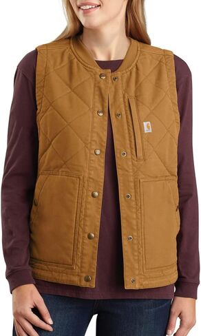 سترة نسائية من Carhartt 104423 ذات ياقة مضلعة من القماش الكتاني Rugged Flex® in Saudi Arabia