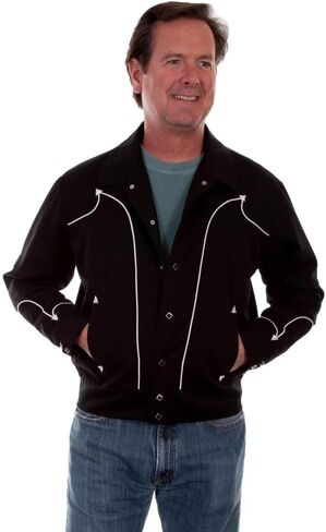 Scully - Mens Bolero Jacket W/Piping in Saudi Arabia