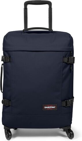حقيبة سفر EASTPAK Trans4 L - 80L كبيرة بعجلات مع حجرات مزدوجة، وقفل TSA، وعجلات دوارة 360 درجة، ومقبض منقوش بالألماس، باللون الأسود in Saudi Arabia