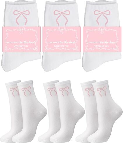 8 Pairs Bridesmaid Socks Set Blue Bow Socks I Couldn't Tie the Knot Without You Bridesmaids Proposal Gifts Tie The Knot Bridal Shower Gifts for Wedding Bachelorette Party Favor in Kuwait