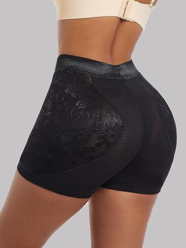 Hip Pads for Women Removable Mid Waist Padded Underwear Tummy Control Shapewear Shorts in Saudi Arabia