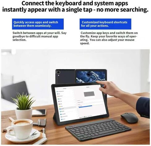 إطار صور رقمي ryesug مقاس 10.1 بوصة، إطار صور رقمي ذكي واي فاي سعة 8 جيجابايت، إطار صورة إلكتروني IPS HD شاشة لمس مع إطار خشبي أسود، تدوير تلقائي، مشاركة الصور ومقاطع الفيديو عبر تطبيق AiMOR على الفور in Kuwait