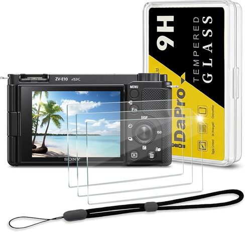 Screen Protector for Sony ZV-1F ZV1F Vlog Camera [3 Pack],Tempered Glass 9H Hardness Anti-Scratch Bubble-Free Easy Installation | 3-Pack + ABS Box. 9H Hardness, Anti-Scratch, Anti-Bubble, HD Clarity, Anti-Fingerprint, Easy Install. NOT for other cameras in Saudi Arabia