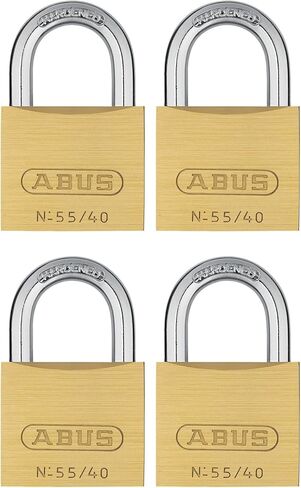 ABUS 55/40 B KD 55 لجميع الأحوال الجوية من النحاس الصلب مع قفل قفل مختلف، 3.81 سم in Kuwait