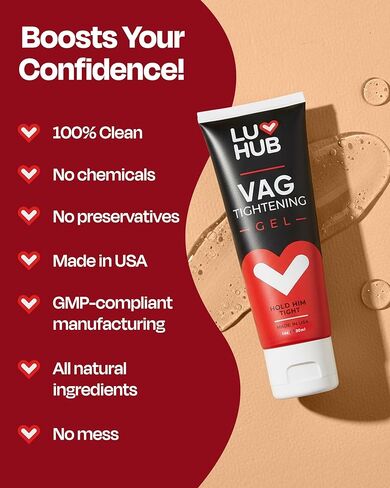 Luv Hub Tightening Cream and Moisturizer for Women, Intimate Comfort, Natural Formula for Post‑partum Recovery and Moisture - White in Saudi Arabia
