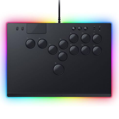 وحدة التحكم Razer Kitsune All-Button Arcade وحزمة طلاء الفينيل Street Fighter Cammy: لجهاز PS5 / PlayStation 5 والكمبيوتر الشخصي - مفاتيح بصرية منخفضة المستوى - تصميم نحيف - Chroma RGB - غلاف علوي كامل للوحة in Kuwait