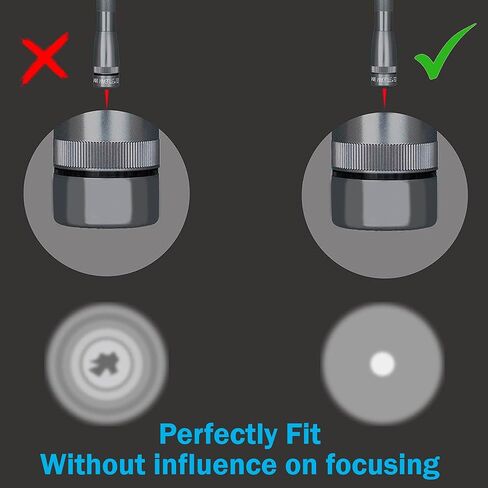 مجموعة مصابيح HQRP: عدسة زجاجية ووحدة LED ثنائية الدبوس 3 وات لمصباح يدوي Mini Maglite 2-Cell AA، زجاج مقسى 22.3x1.0 مم عدسة AA وLM2A001 لمبة إضاءة ساطعة للغاية 150LM in Kuwait