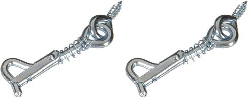 أساسيات الأجهزة 852773 خطاف أمان ومزلاج عين زنك 2 بوصة، عدد 1 (عبوة من 1) in Kuwait