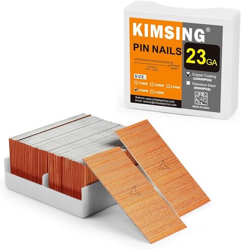 China-top Silver P620 23 Gauge 3/4-inch Length Pinner Nails Pin Nails Headless Pins 10,000 PCS/BOX in Kuwait