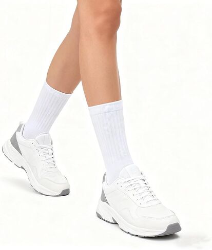 Men's Socks - Breathable, Moisture-Wicking, Non-Slip & Comfortable (3-Pack, Black/Gray/White) Size 6-13 in Saudi Arabia
