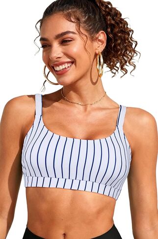 Sports Bikini Tops for Women Swim Bra Wirefree Workout Swimsuit Top Comfortable Support for Swimming, Beach, Active Wear in Saudi Arabia