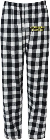 Waffle House Plaid Flannel Pants – Cozy Unisex Lounge Sleep Pants, Soft Lightweight Pajama Bottoms for Women in Saudi Arabia