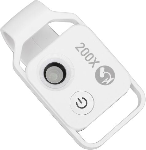 200X Phone Mini Microscope Clip Design Phone Microscope with LED Light CPL for Jadestone Metal (Black) in Saudi Arabia