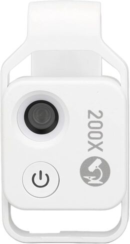200X Phone Mini Microscope Clip Design Phone Microscope with LED Light CPL for Jadestone Metal (Black) in Saudi Arabia