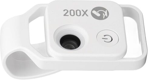 200X Phone Mini Microscope Clip Design Phone Microscope with LED Light CPL for Jadestone Metal (Black) in Saudi Arabia